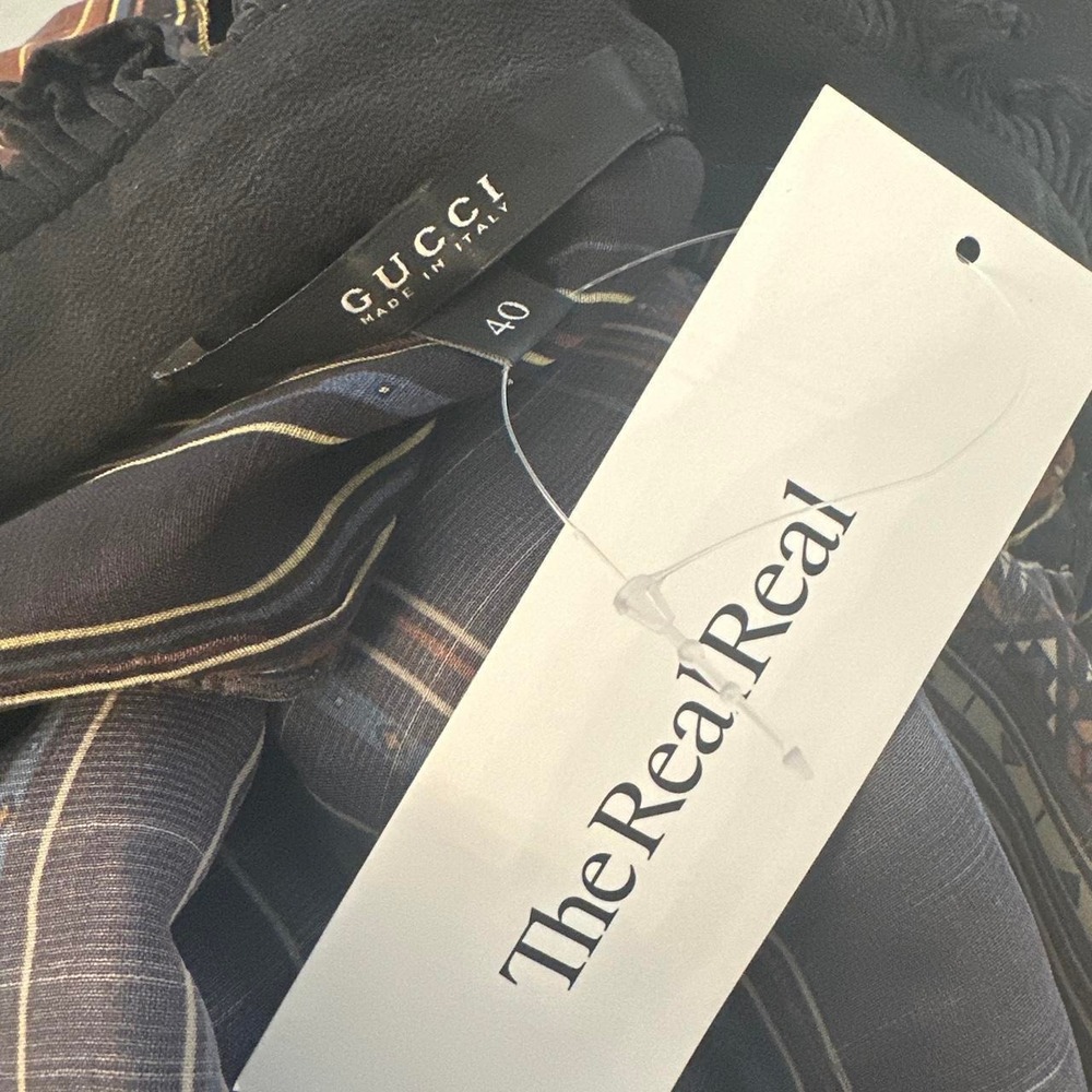 Gucci Silk & Velvet Button Up - Picture 6 of 8
